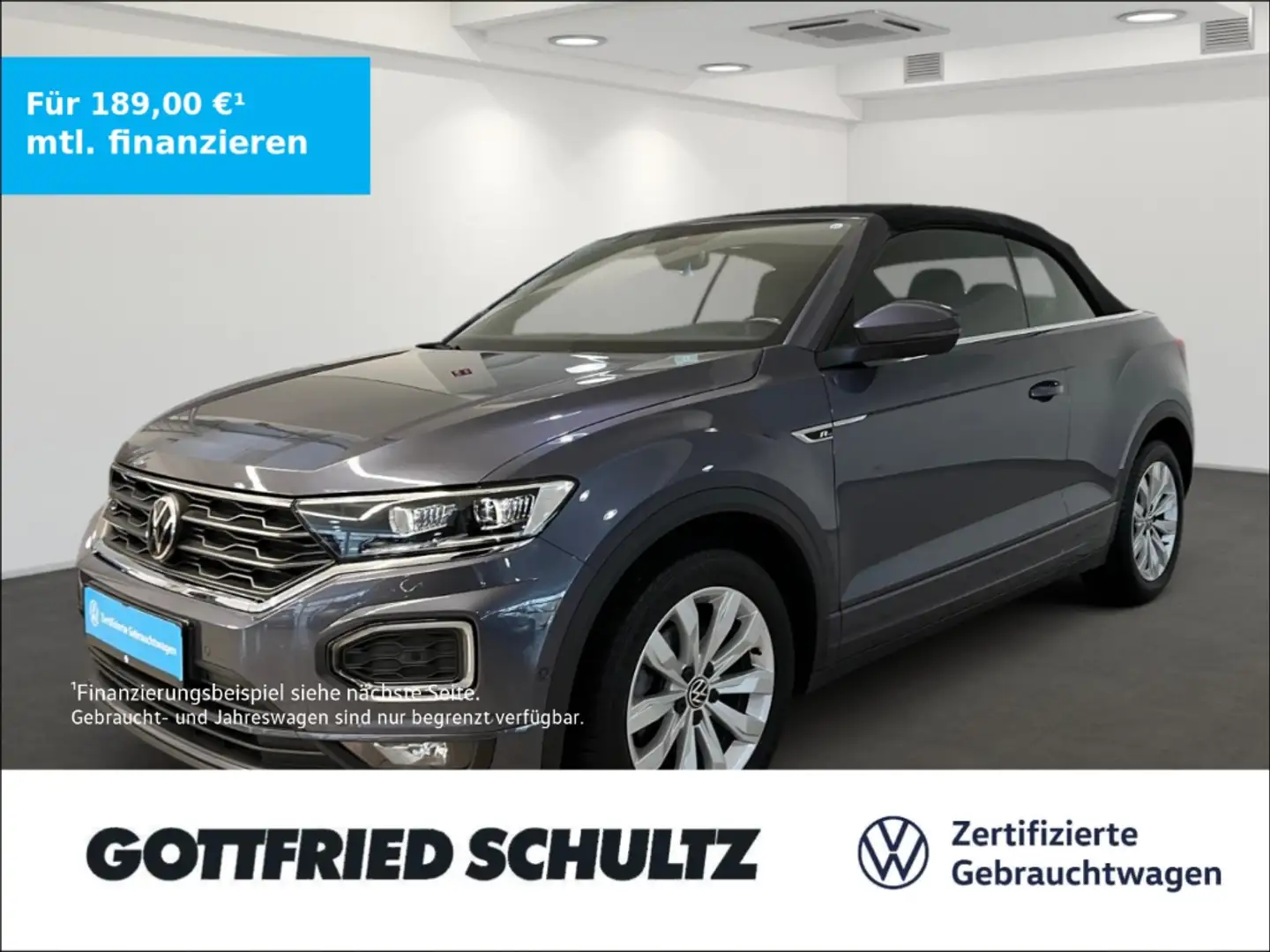 Volkswagen T-Roc Cabriolet 1.5 TSI DSG R-Line App-Connect Navi DAB Grijs - 1