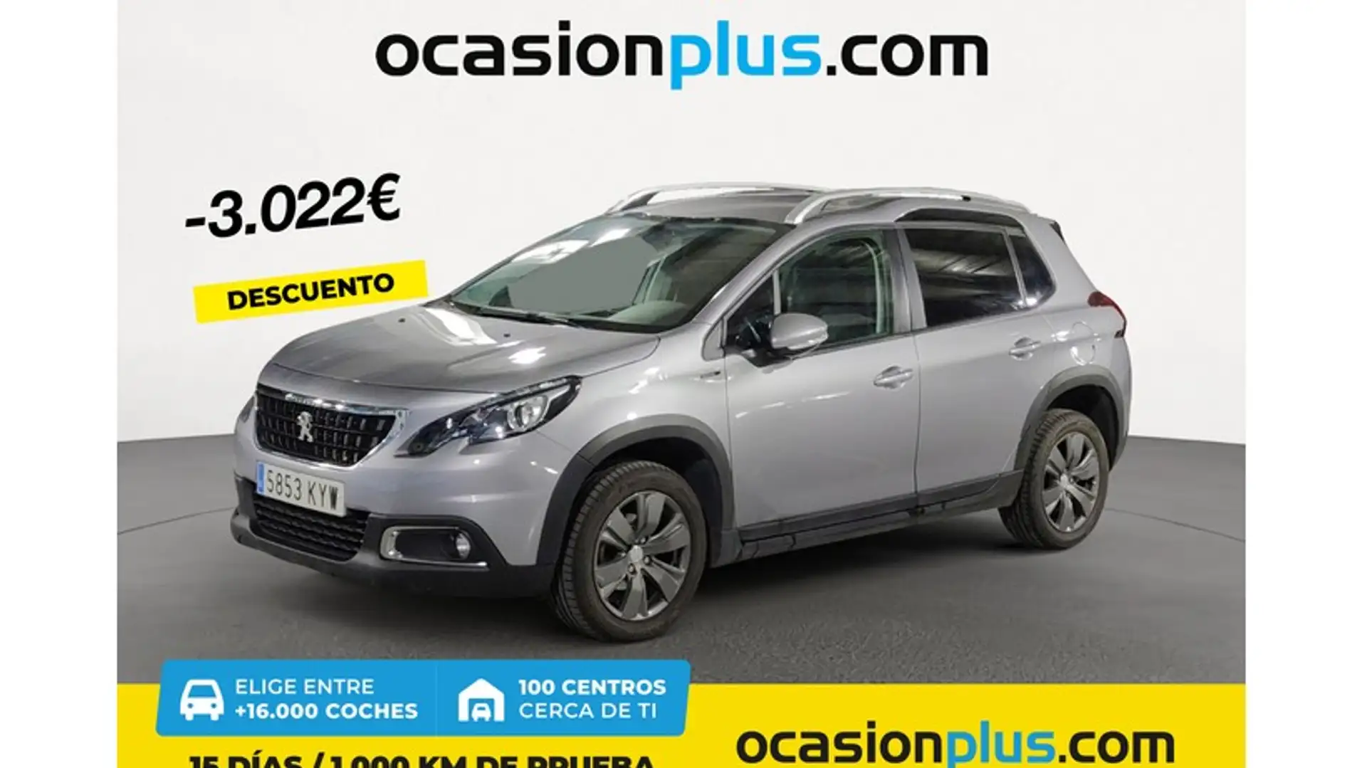 Peugeot 2008 1.5 BlueHDI S&S Signature 100 Gris - 1