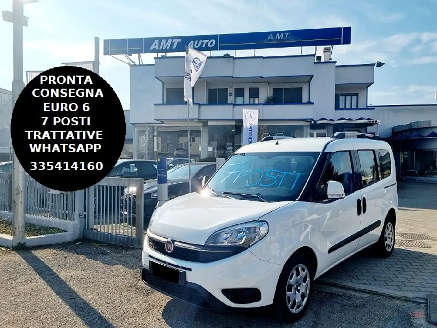 Toyota Proace FIAT DOBLO' 3*SERIE 7POSTI 1,6 MTJ 95CV  EASY Bianco - 1