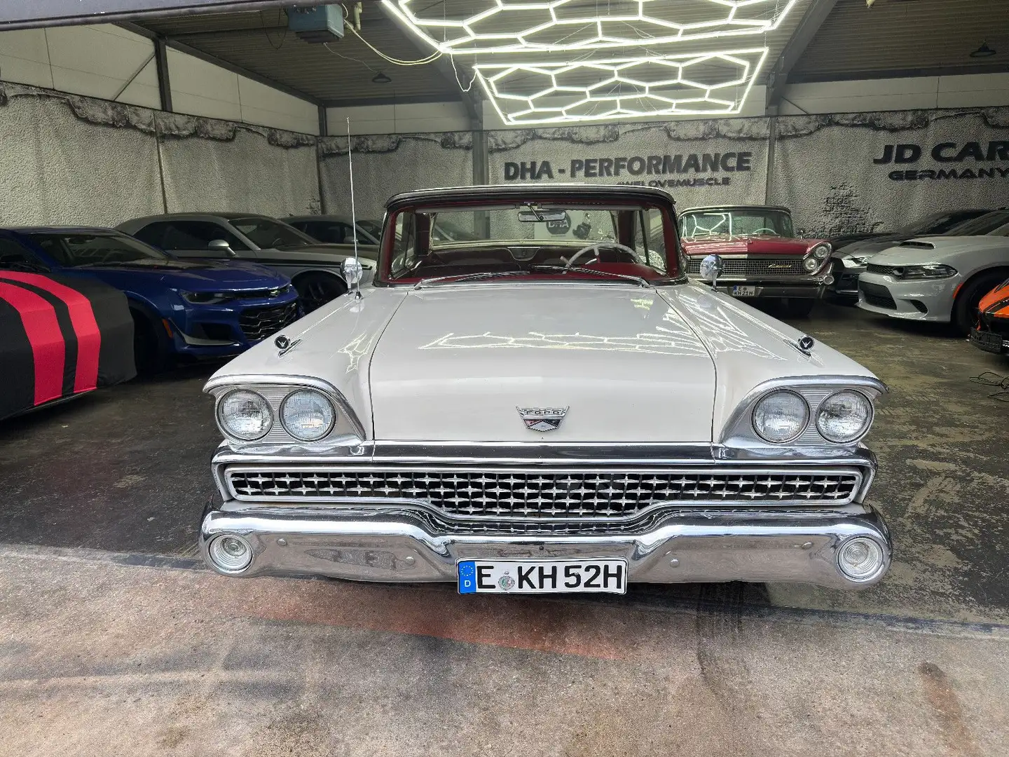 Ford Fairlane GALAXIE SKYLINER V8 H ZULASSUNG Blanc - 2