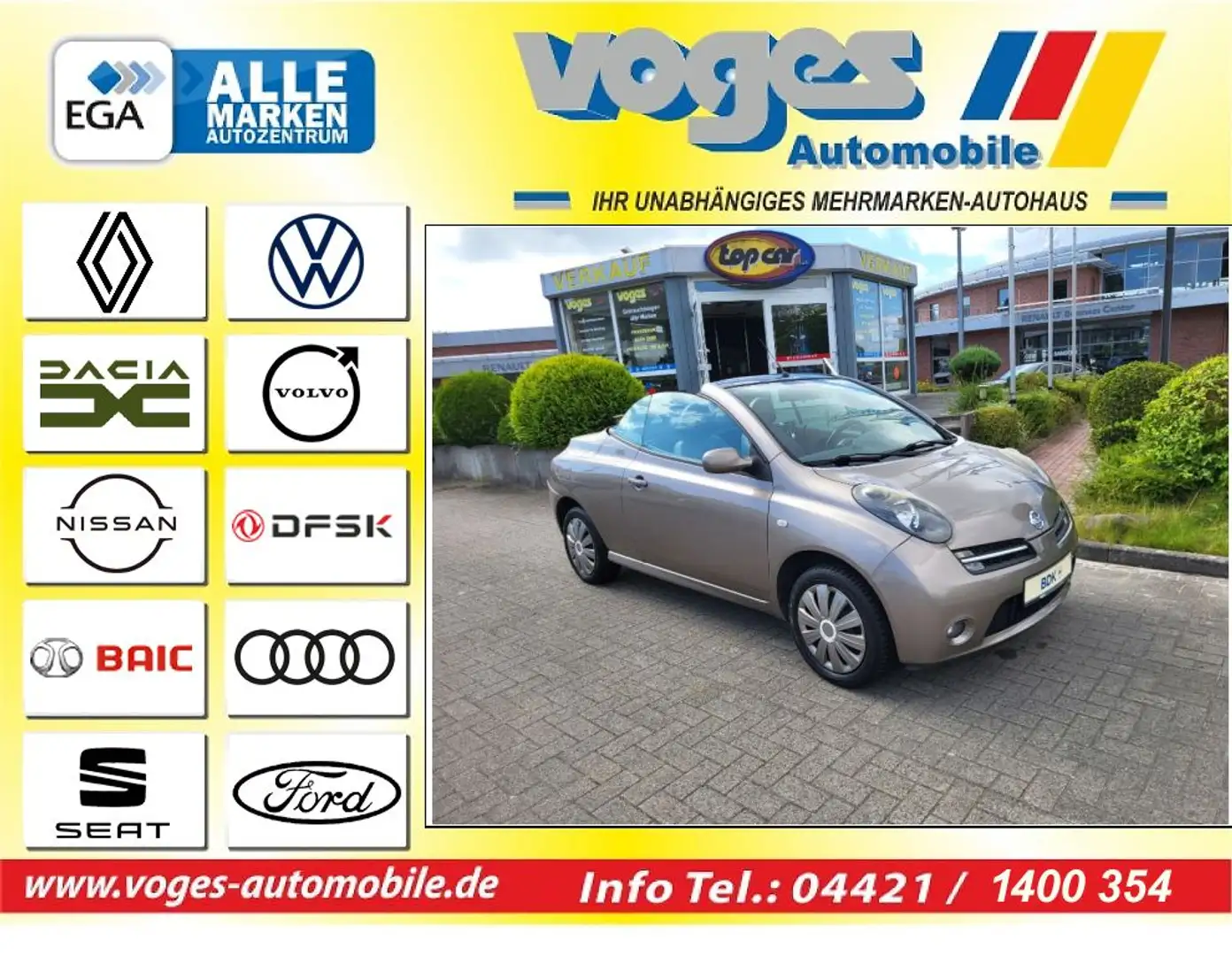 Nissan Micra C+C 1.6 Cabrio Silber - 1