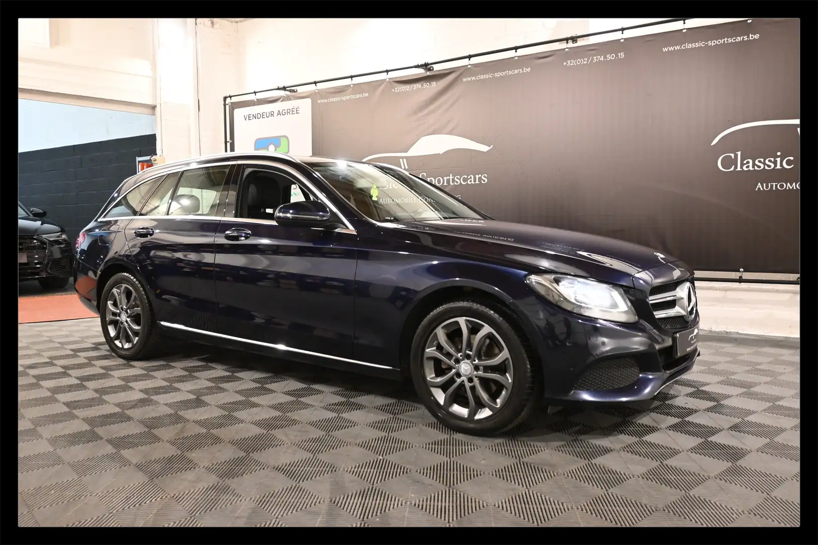 Mercedes-Benz C 180 C 180d BREAK AUTO / BURMESTER / GPS NAVI / CUIR !! Blue - 1