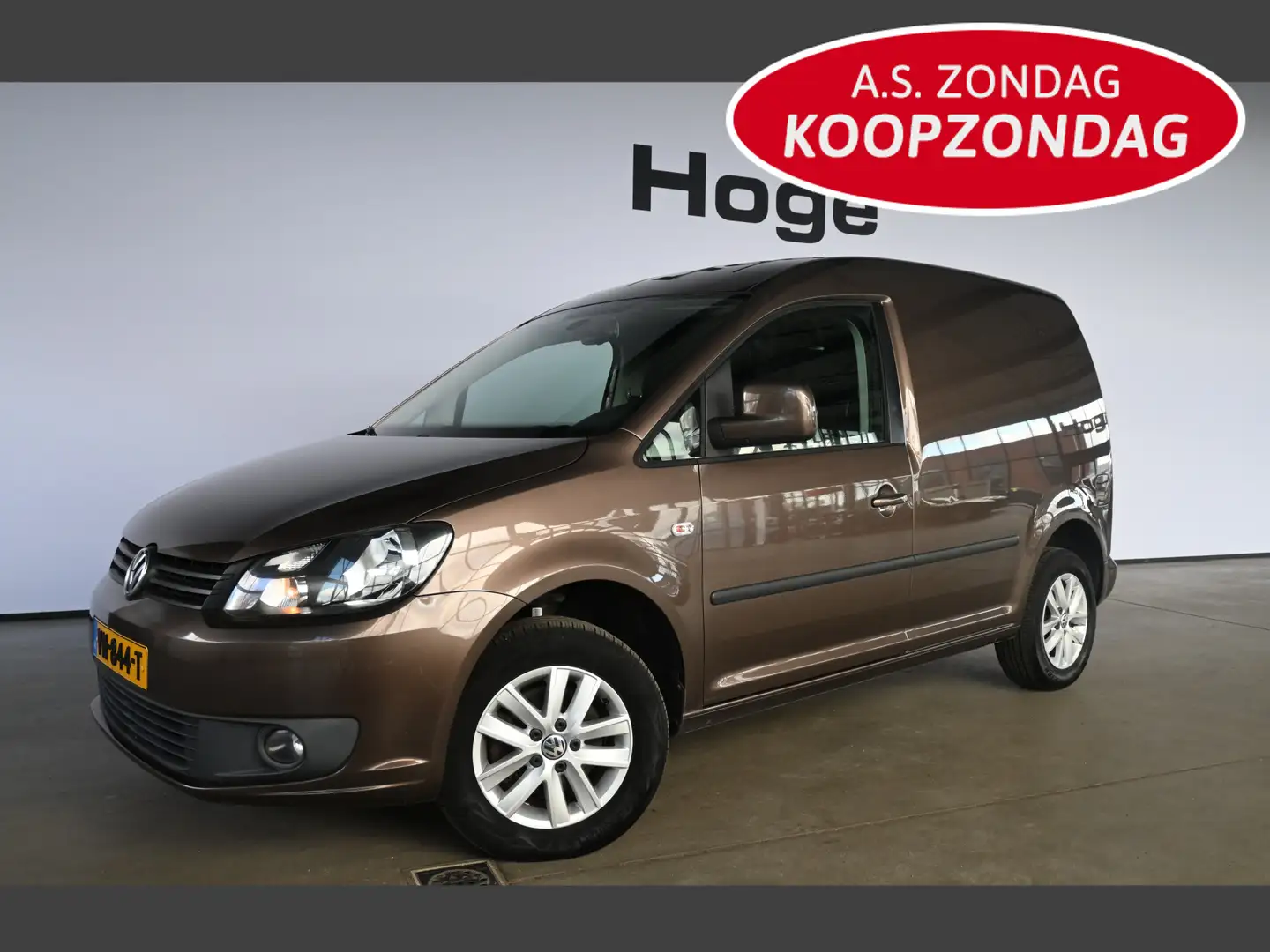 Volkswagen Caddy 1.6 TDI Automaat Airco Navigatie Goed Onderhouden! Bruin - 1
