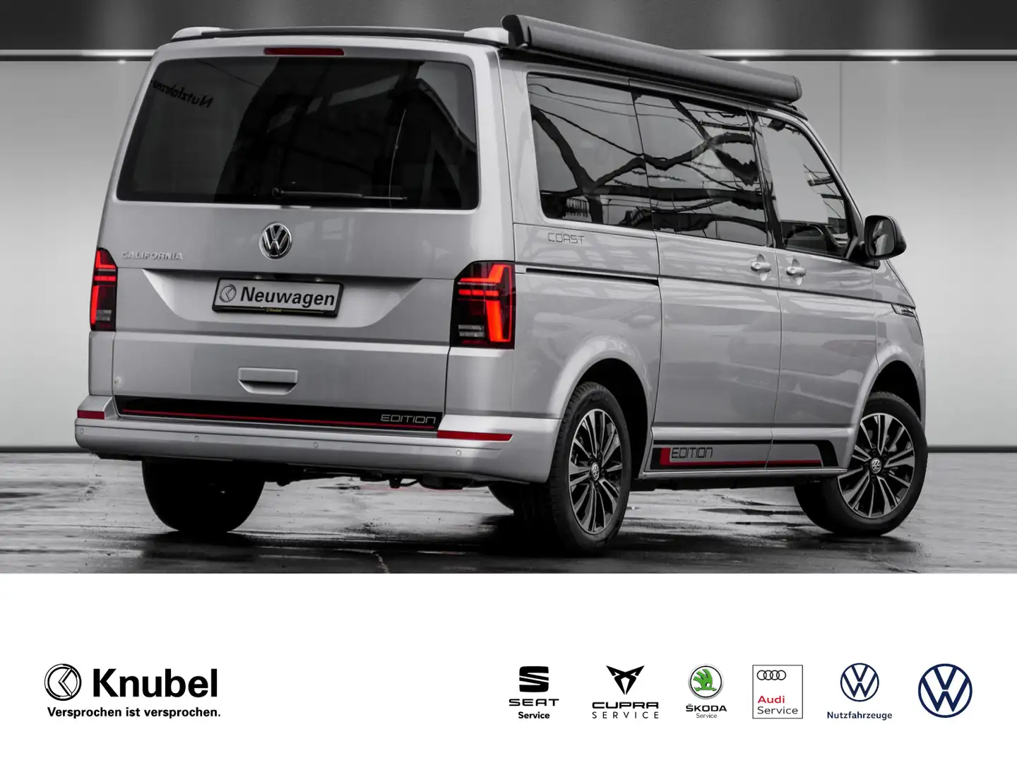 Volkswagen T6 California 6.1 Coast Edition LED Navi Standhz. ACC RKamera Argintiu - 2