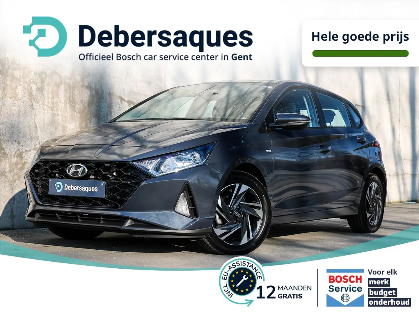 Hyundai i20 1.0 Mild-Benzine techno AUTOMAAT P-sens A + Camera Gris - 1