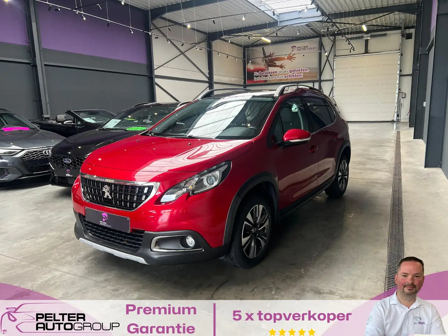 Peugeot 2008 1.2i Allure Pano dak Camera 1ste eig. Rouge - 1