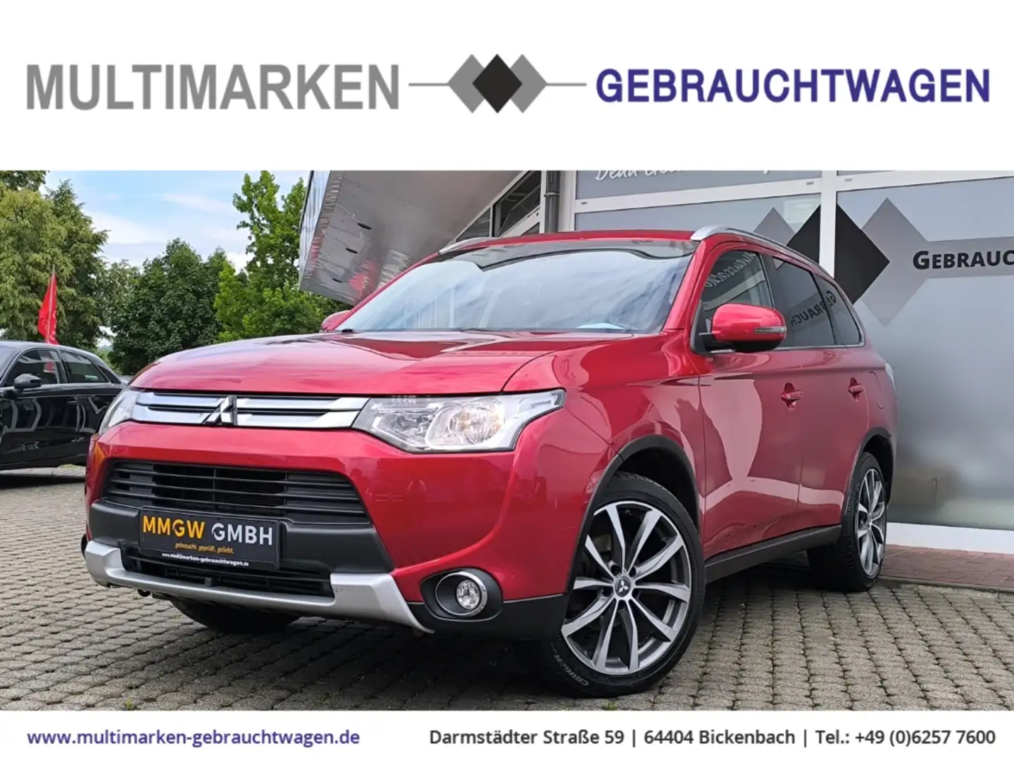 Mitsubishi Outlander Diamant Edition 4WD 2.2 DI-D CarPlay/Klima Rot - 1