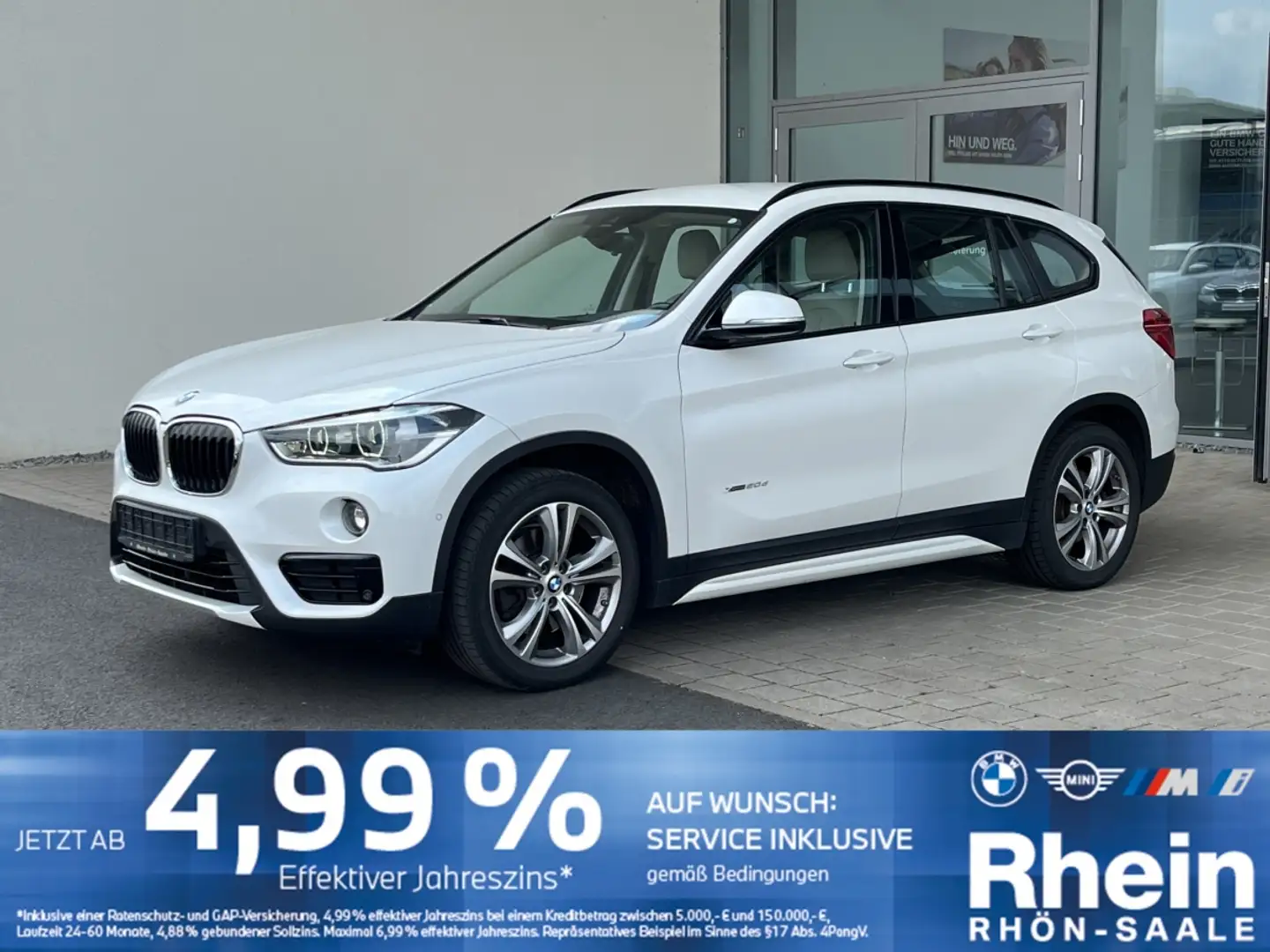 BMW X1 xDrive20d Sport Line Navi+.HUD.Hifi.AHK.RfK. Blanc - 1