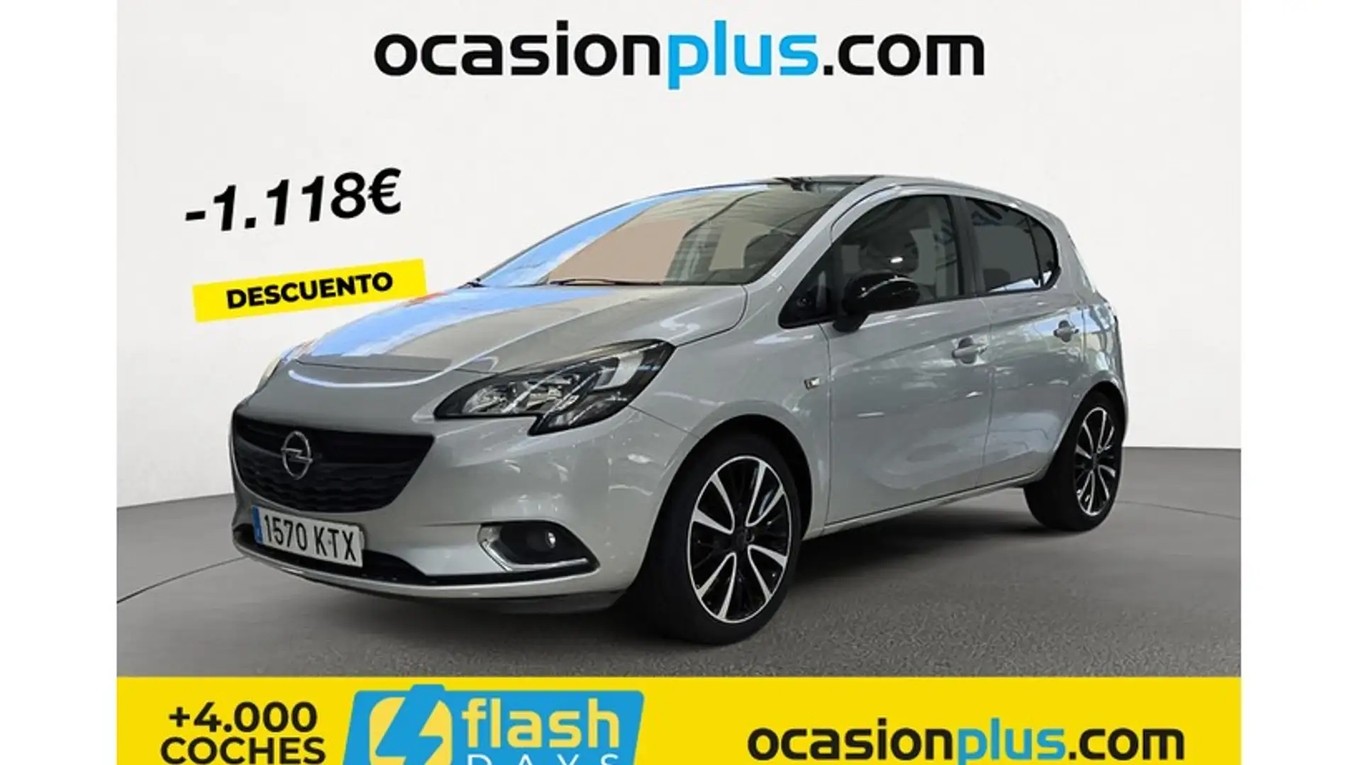 Opel Corsa 1.4 Design Line 90 Plateado - 1