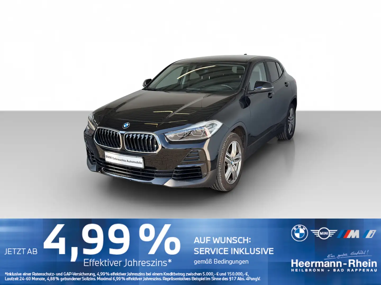 BMW X2 sDrive18i Advantage Navi.LED.Sportsz.ParkAss. Schwarz - 2