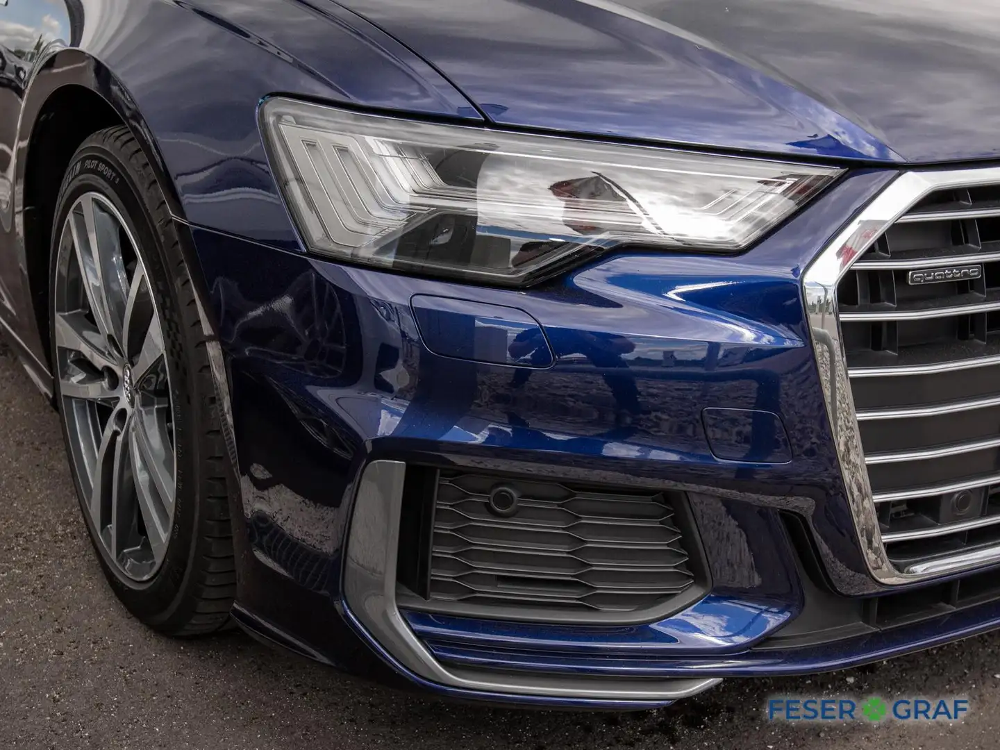 Audi A6 Avant 45 TFSI sport qu.Stronic-2xS-line,HD-Matrix, Blau - 2
