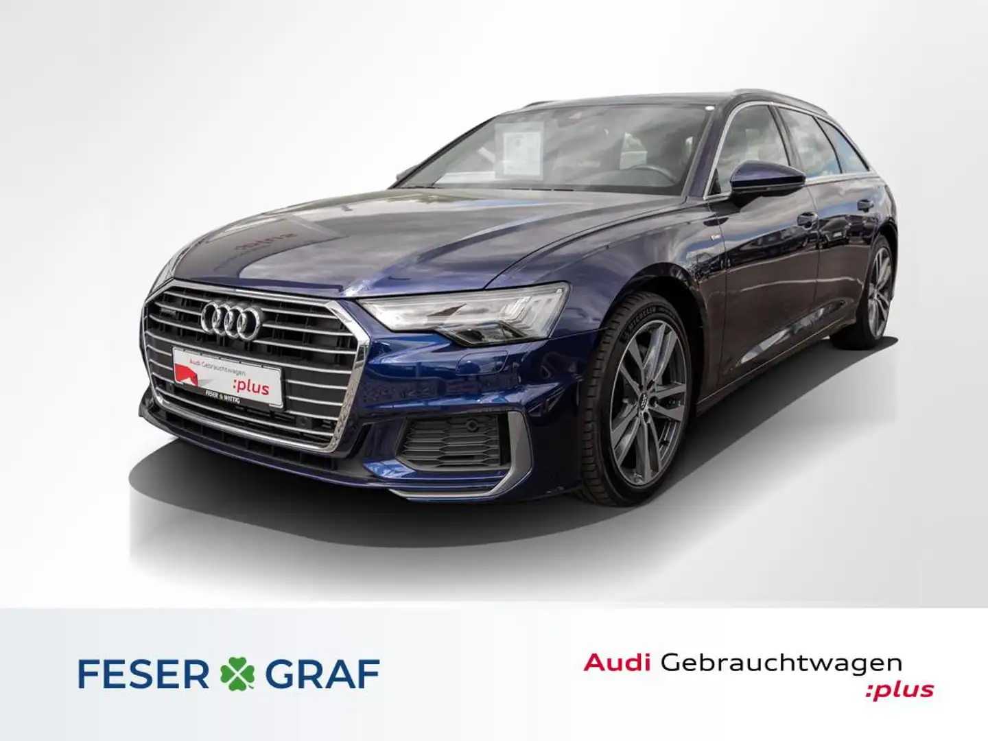Audi A6 Avant 45 TFSI sport qu.Stronic-2xS-line,HD-Matrix, Blau - 1
