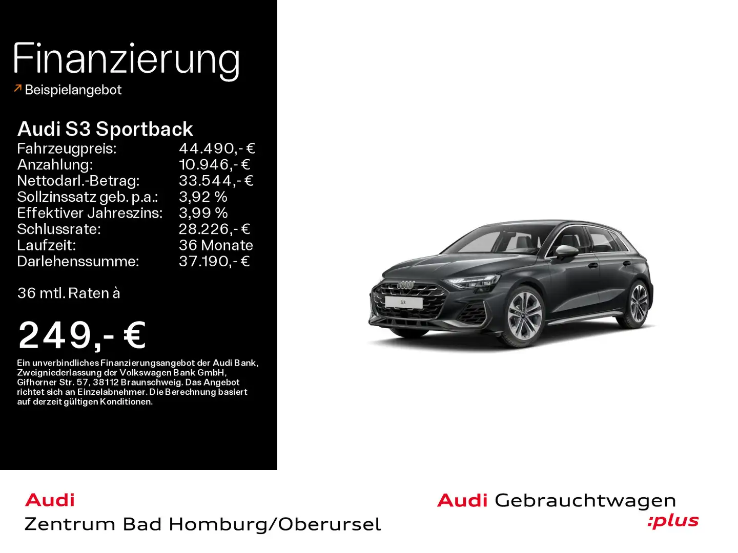 Audi S3 TFSI quattro*Navi*LED*Alu*PDC*Virtu Grau - 1