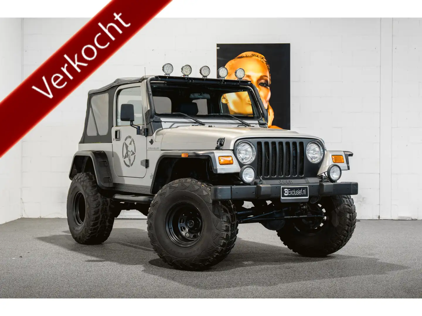 Jeep Wrangler 2.5i Softtop Youngtimer! Grau - 1