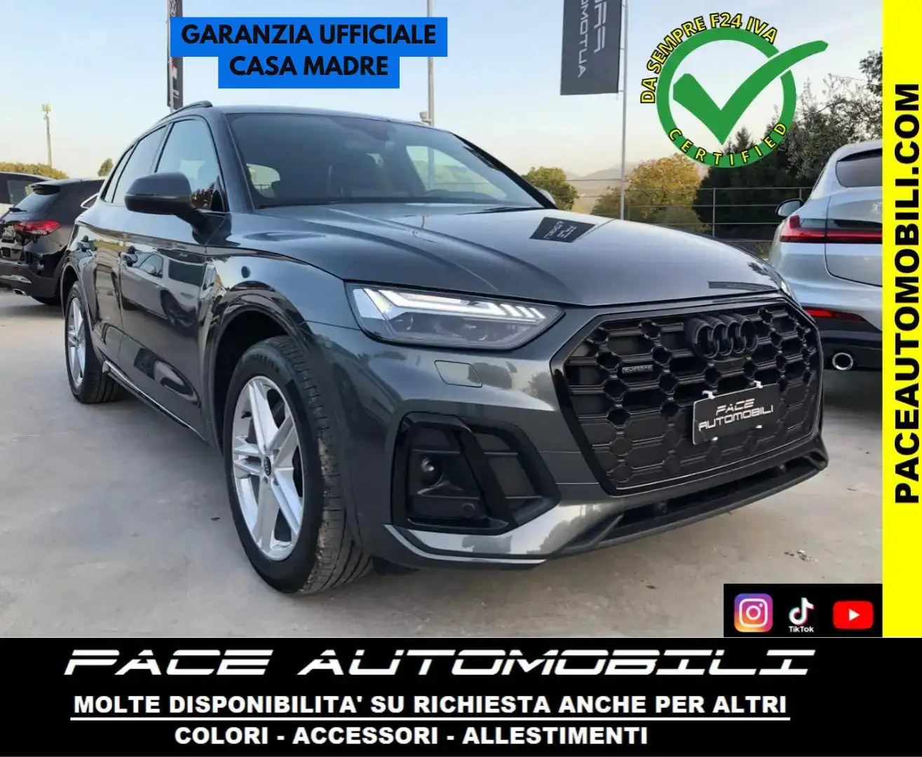 Audi Q5 40D S LINE S-LINE SLINE BLACK PACK KAMERA PDC LED Grigio - 1
