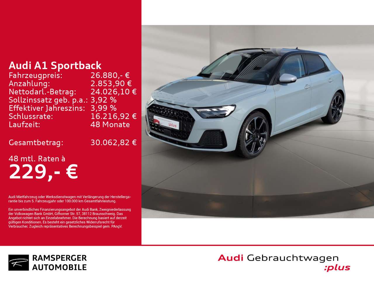 Audi A1 2025 — Advanced 30 TFSI LED ACC Navi Optik