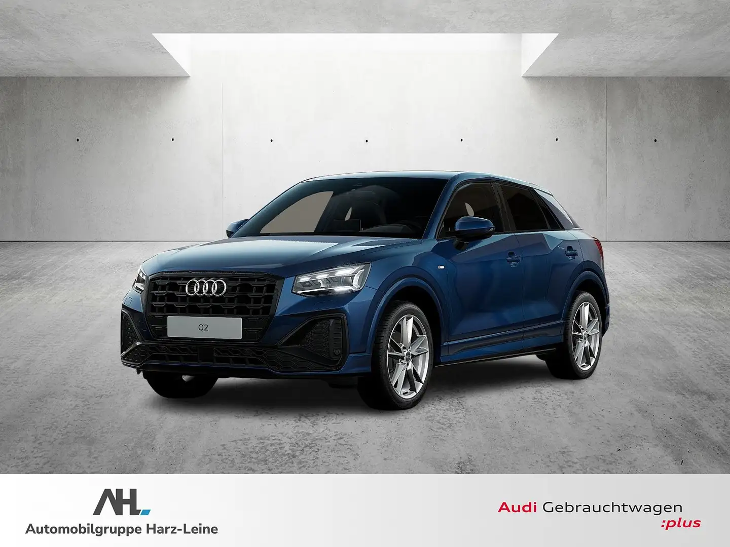 Audi Q2 S line 35 TFSI S-tronic Matrix Navi ACC Leder AHK Blau - 1
