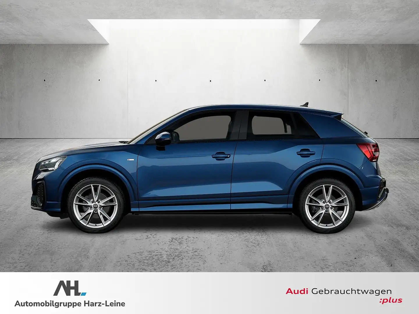 Audi Q2 S line 35 TFSI S-tronic Matrix Navi ACC Leder AHK Blau - 2