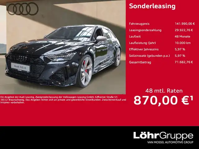 Audi RS6 RS 6 Avant UPE 184.295 performance 3D B&O HD Ma...