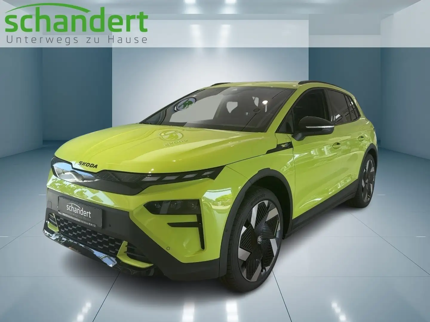 Skoda Elroq 85 RS Matrix Navi AHK Sitzhzg Klimaautoma Grün - 1