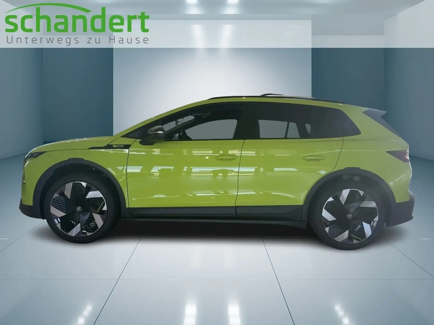 Skoda Elroq 85 RS Matrix Navi AHK Sitzhzg Klimaautoma Grün - 2