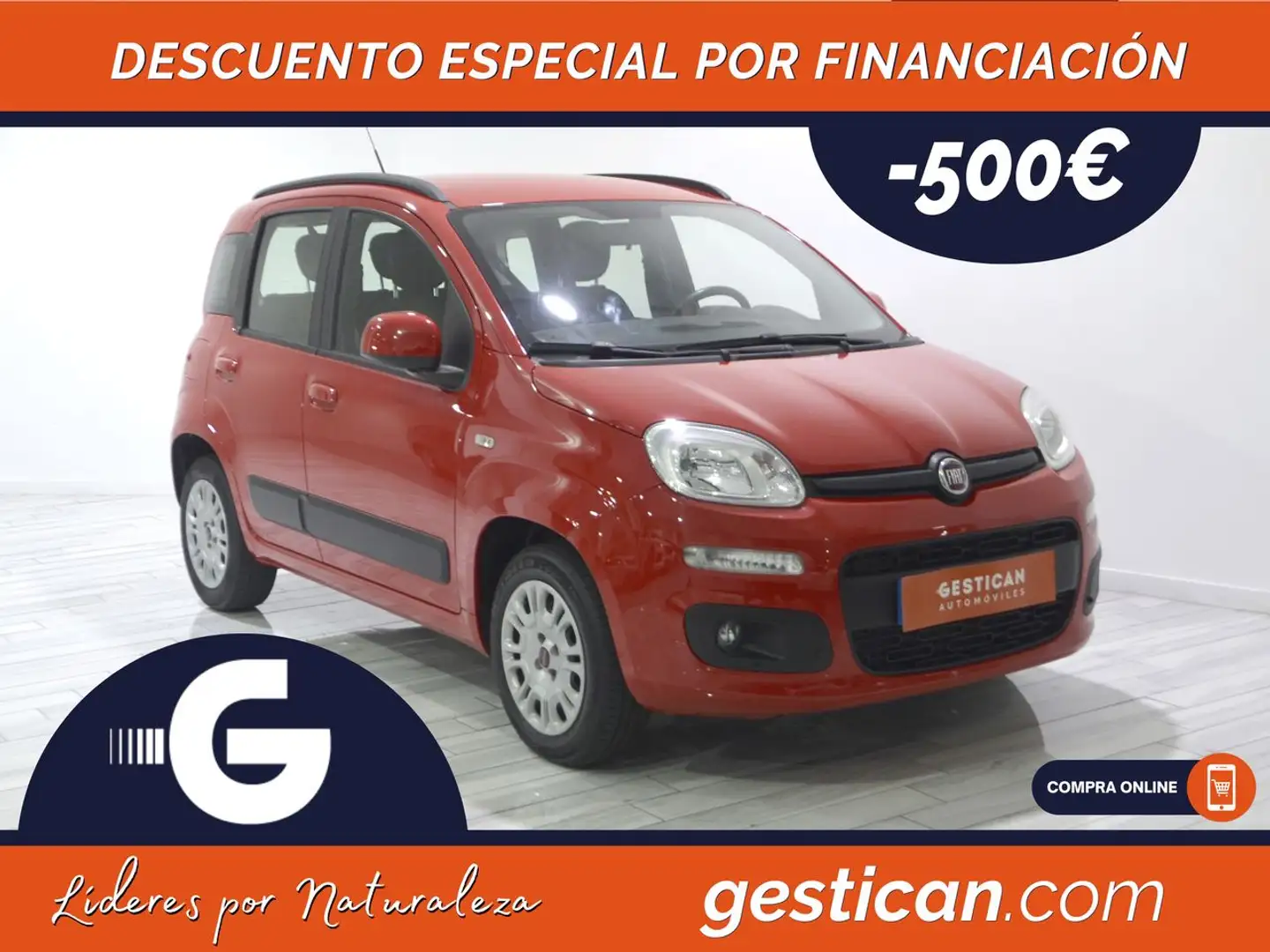 Fiat Panda 1.2 Lounge Rojo - 1