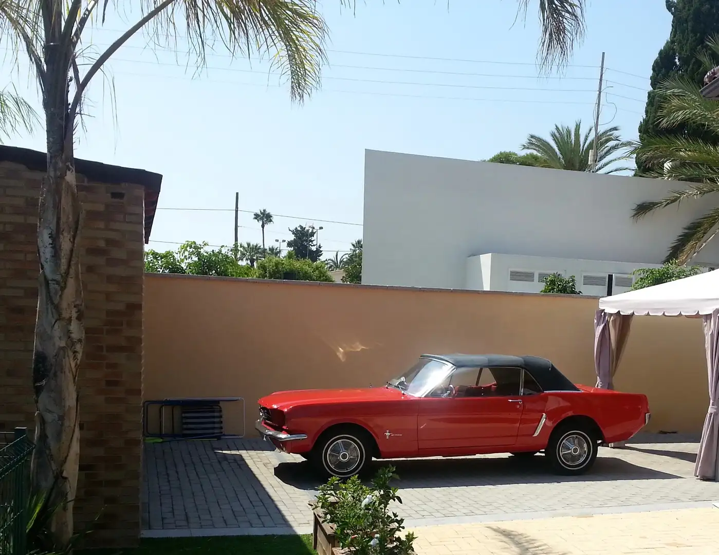 Ford Mustang Convertible Rojo - 1