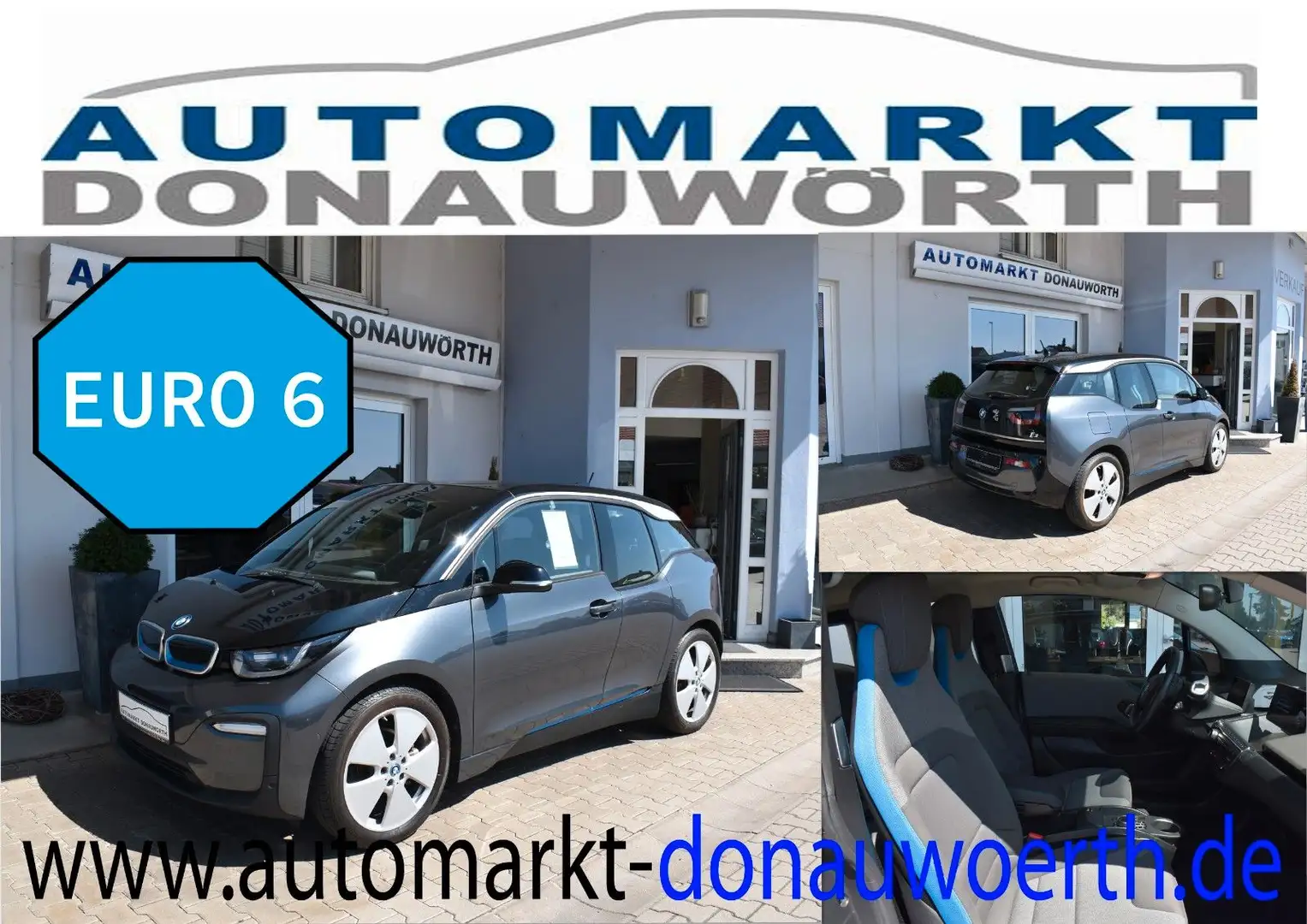 BMW i3 (120 Ah) Navi Prof. Kamera Sitzhzg PDC Gris - 1