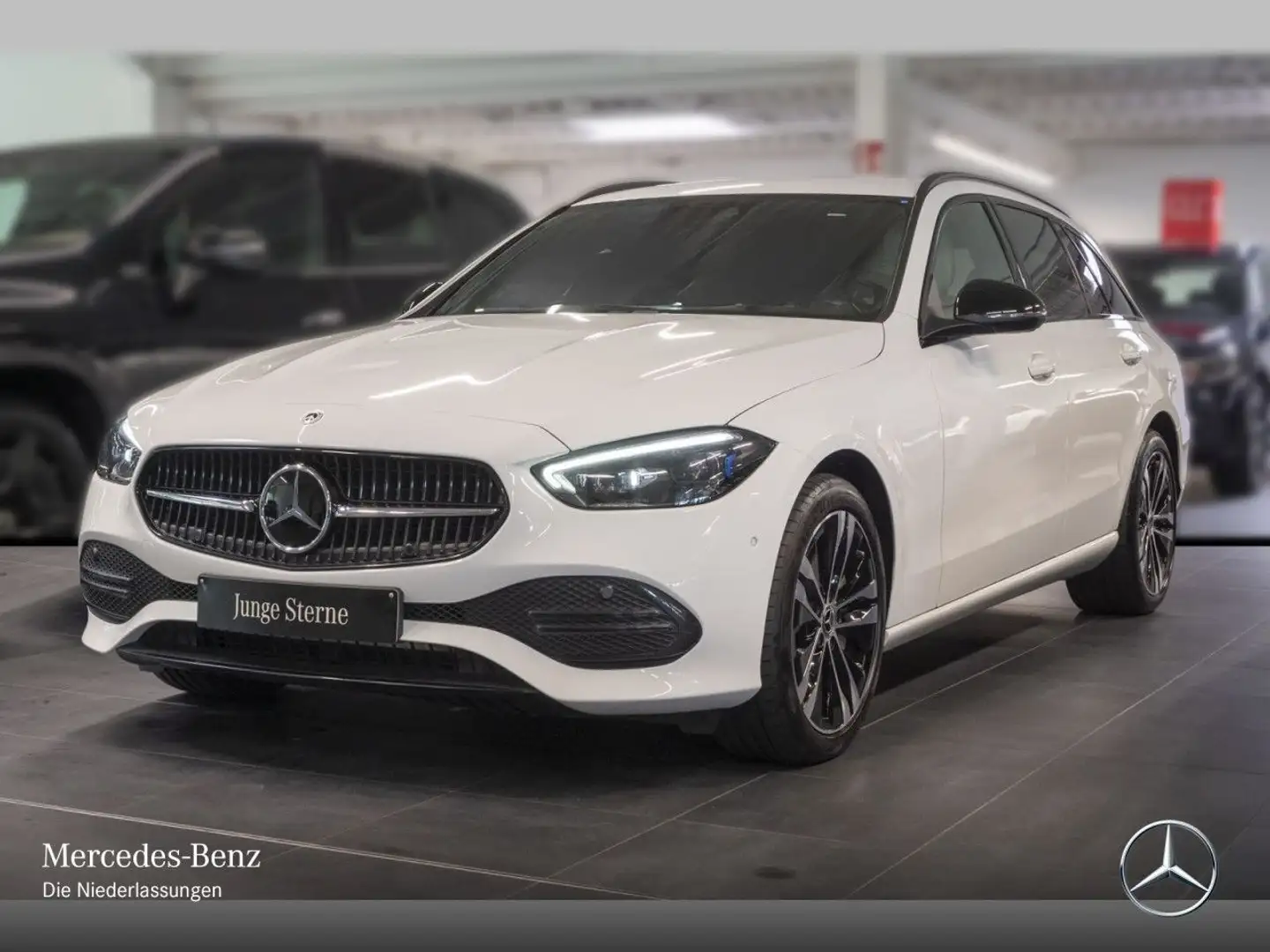 Mercedes-Benz C 300 e T AVANTG+NIGHT+AHK+KAMERA+KEYLESS+9G Weiß - 2