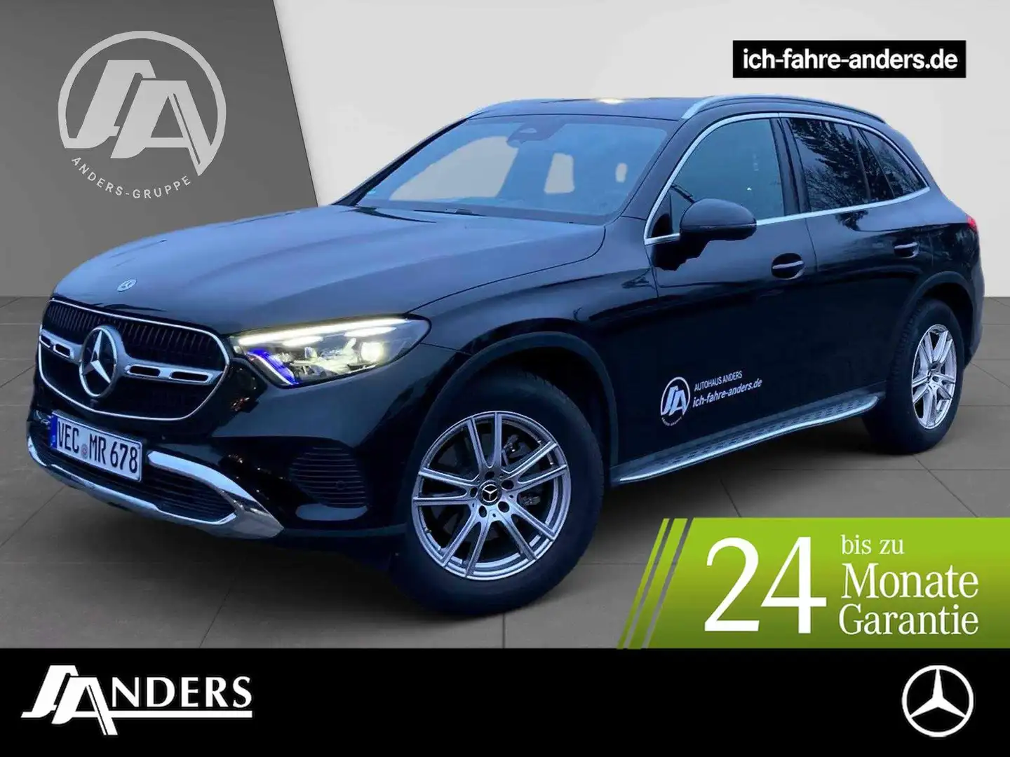 Mercedes-Benz GLC 200 d 4M +Avantgarde+SHZ+KeyLess+AHK+SpurW Schwarz - 1