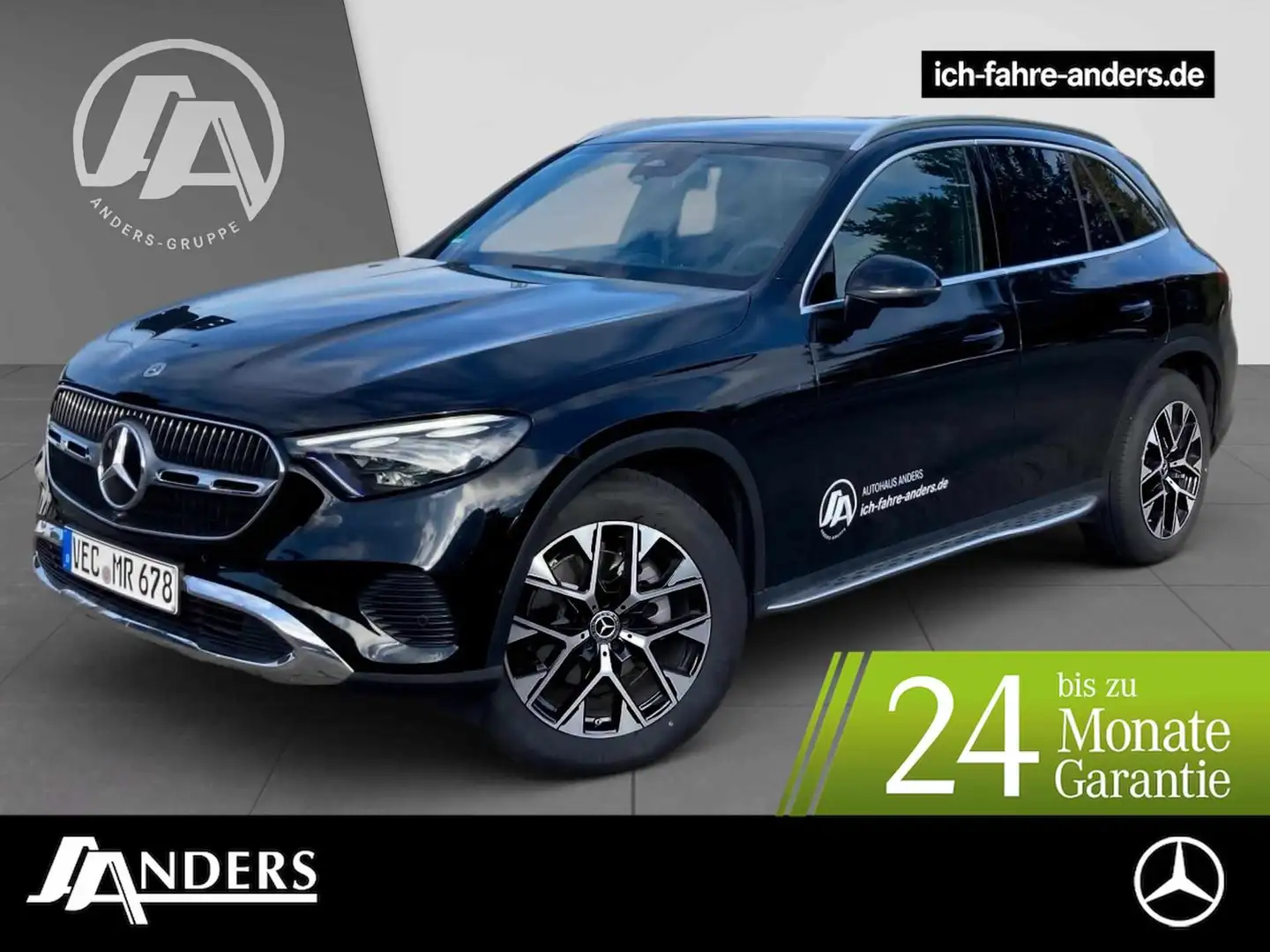 Mercedes-Benz GLC 200 d 4M +Avantgarde+SHZ+KeyLess+AHK+SpurW Schwarz - 1