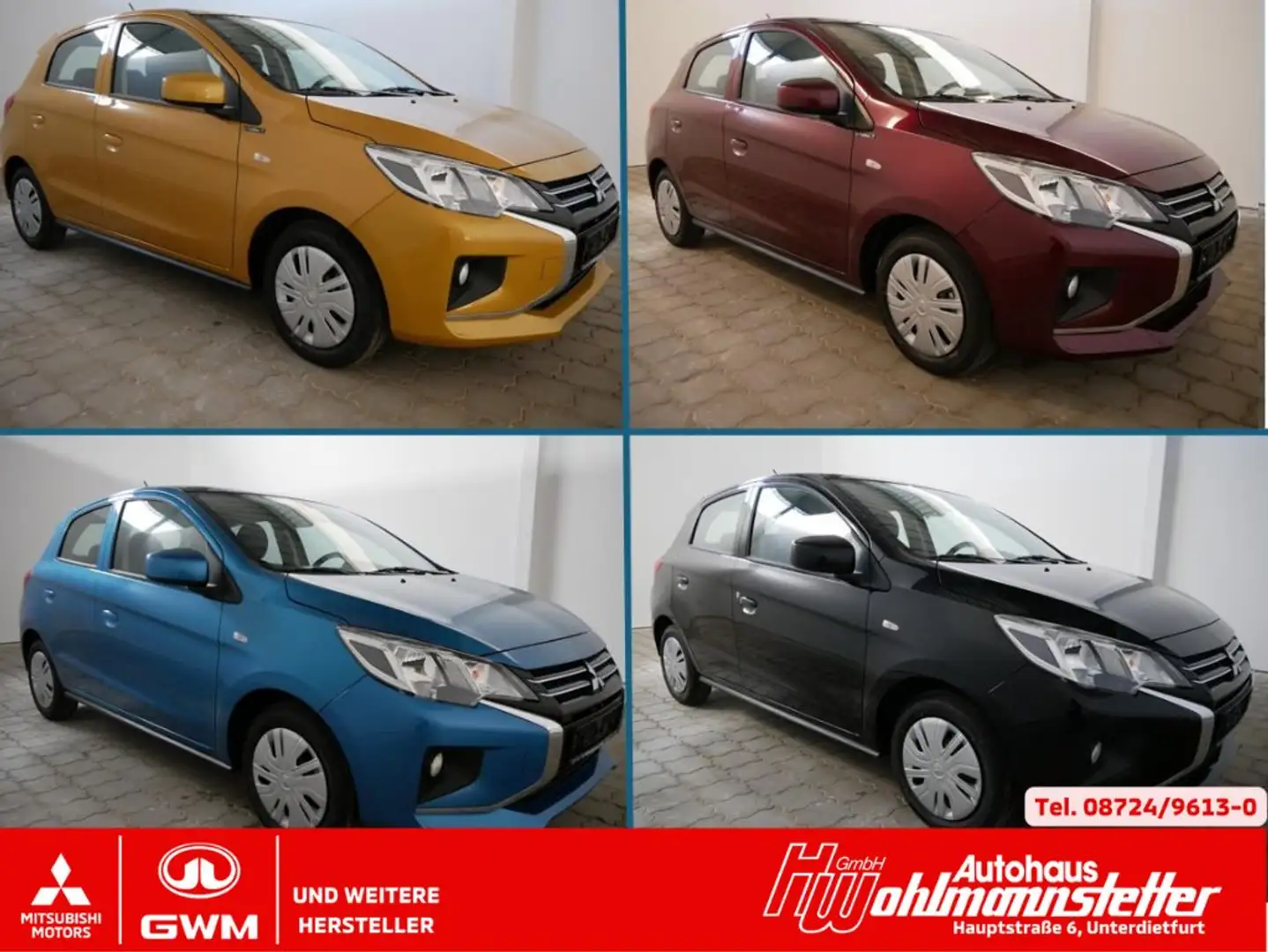 Mitsubishi Space Star Select 1,2 l 5Jahre Garantie, ZV, Klima, uvm. Schwarz - 1