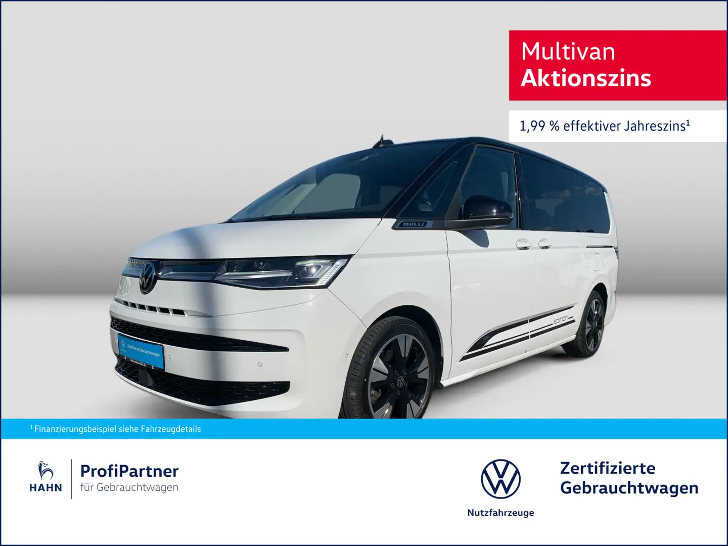 Volkswagen T7 Multivan T7 Multivan EDITION LÜ 2,0TDI 110kW AHK HEAD-UP Weiß - 1
