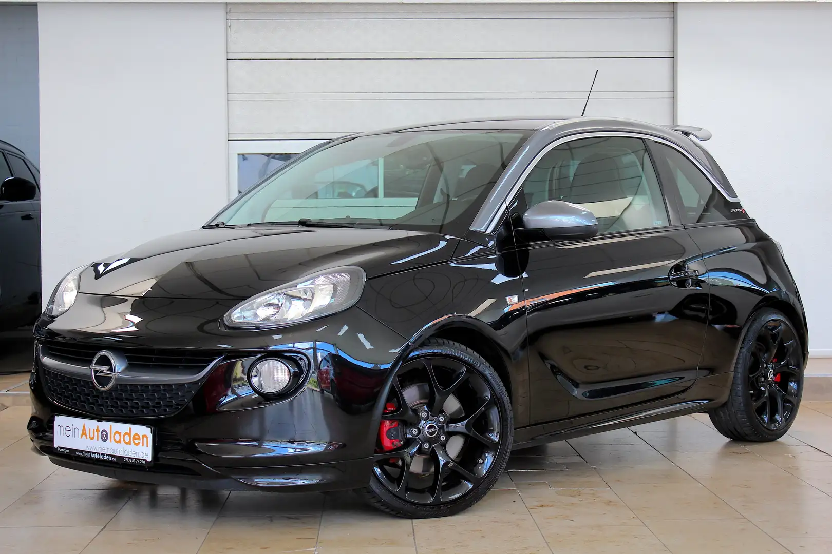 Opel Adam S 1.4 Turbo *RECARO*NAVI*LEDER*LED*ILINK*SHZ*APPLE Zwart - 1