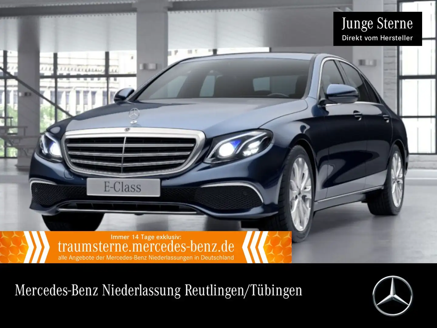 Mercedes-Benz E 450 4M EXCLUSIVE+MULTIBEAM+KAMERA+SPUR+TOTW+9G Blau - 1