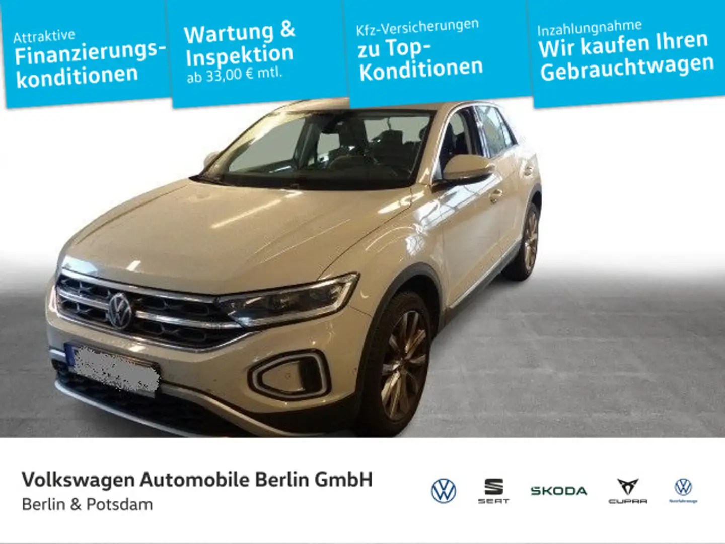 Volkswagen T-Roc 1.5TSI DSG Style P-DACH NAVI KAMERA SHZ Grau - 1