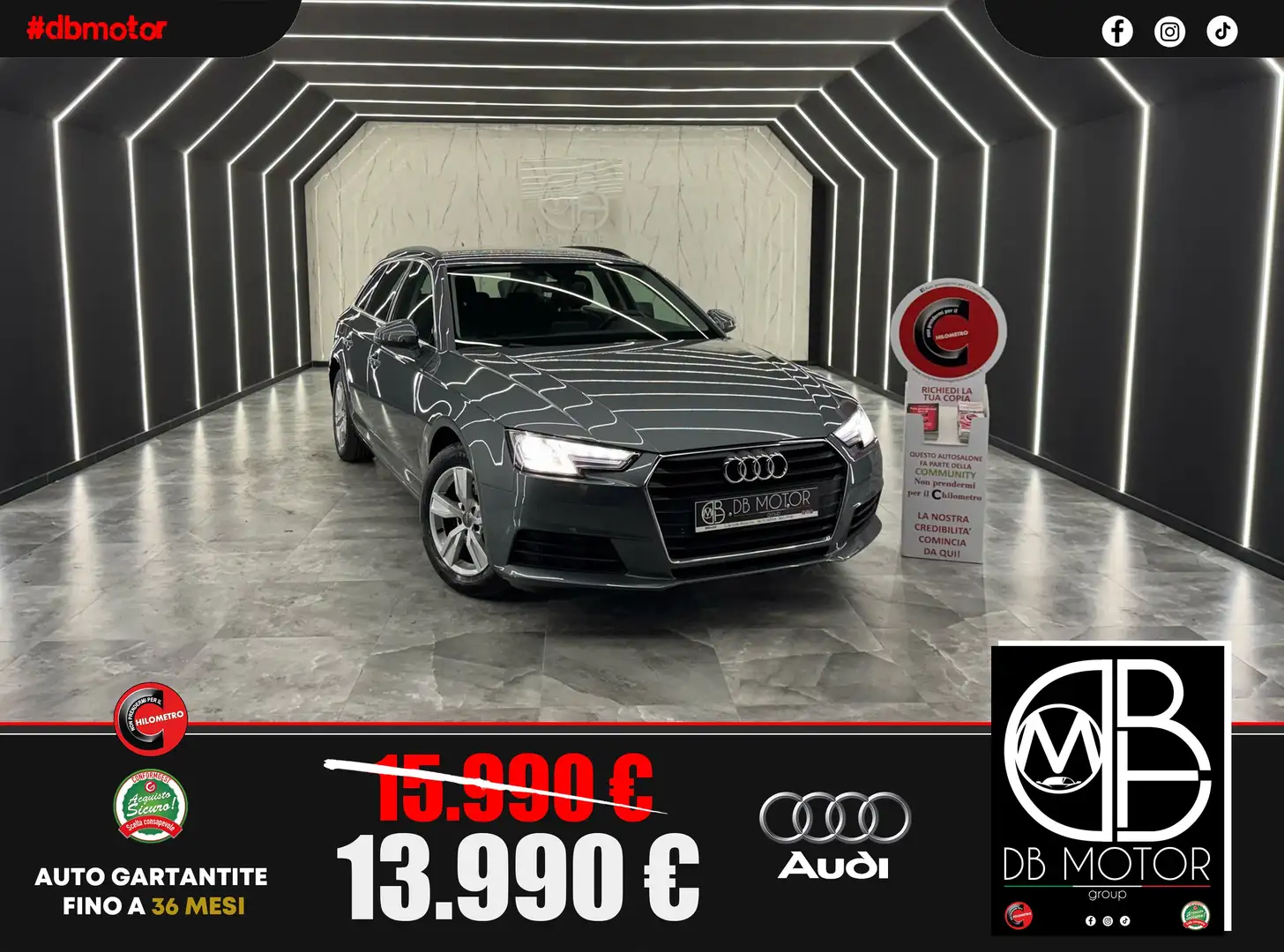 Audi A4 A4 Avant 2.0 tdi Business 150cv multitronic E5 Grigio - 1