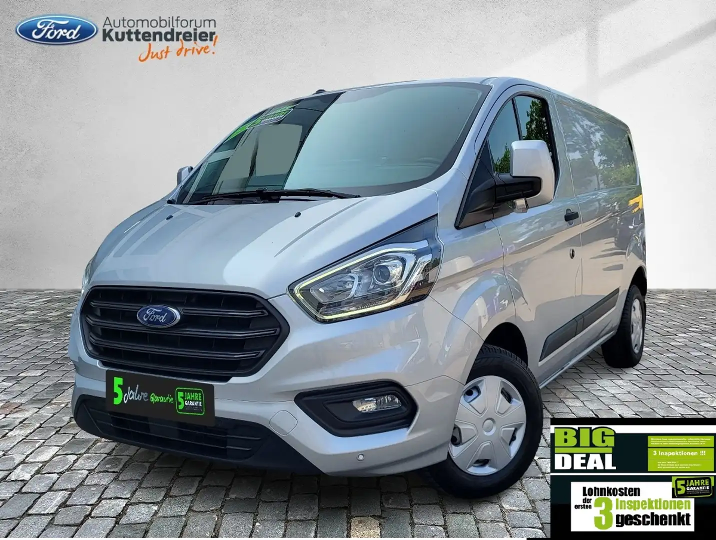 Ford Transit Custom Kasten L1 Trend Navi Klima Bluet. Argent - 1