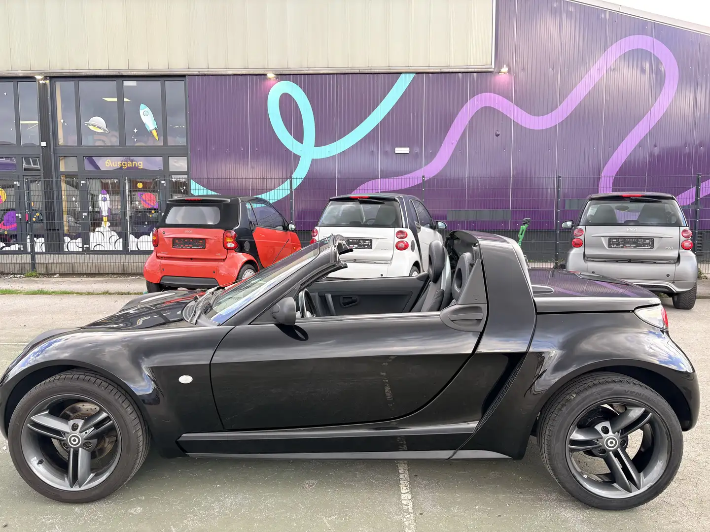 smart roadster 84PS KLIMA,SITZH,LEDER,SPIKELIN INSP+TÜV NEU Negro - 2