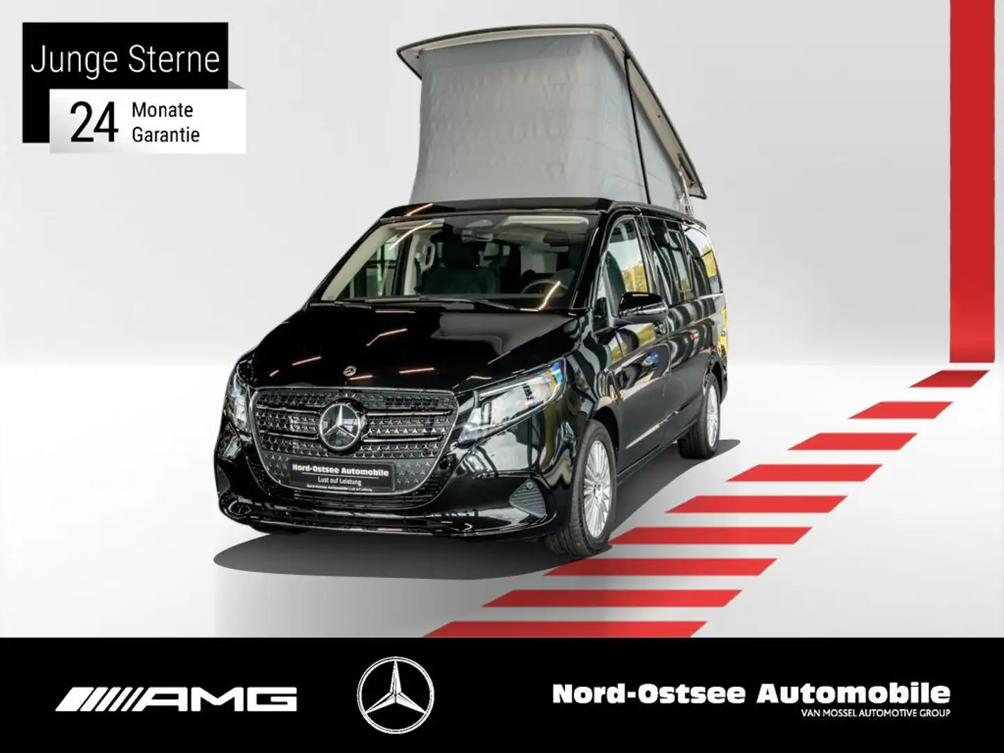 Mercedes-Benz Marco Polo V 220  NEUES MODELL MBUX 9 G TRONIC Zwart - 1