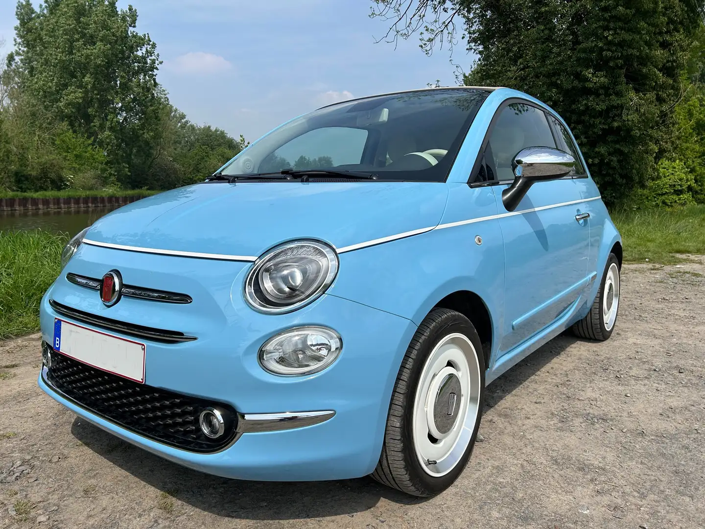 Fiat 500C 500C 1.2i Spiaggina '58 (EU6d-TEMP) Bleu - 2