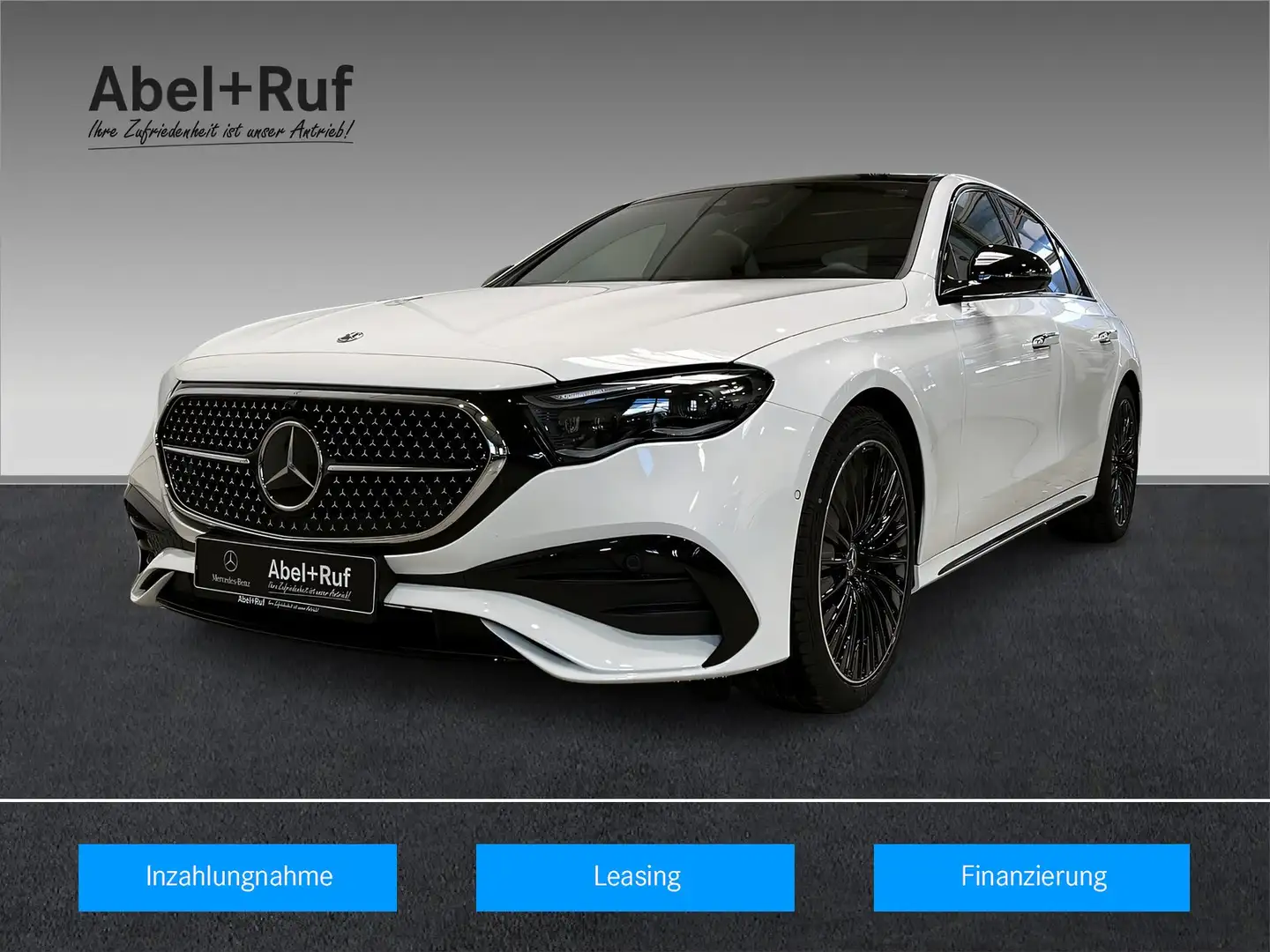 Mercedes-Benz E 450 d 4M AMG+DISTRO+NIGHT+Burme+StHz+AHK+360° Bianco - 1