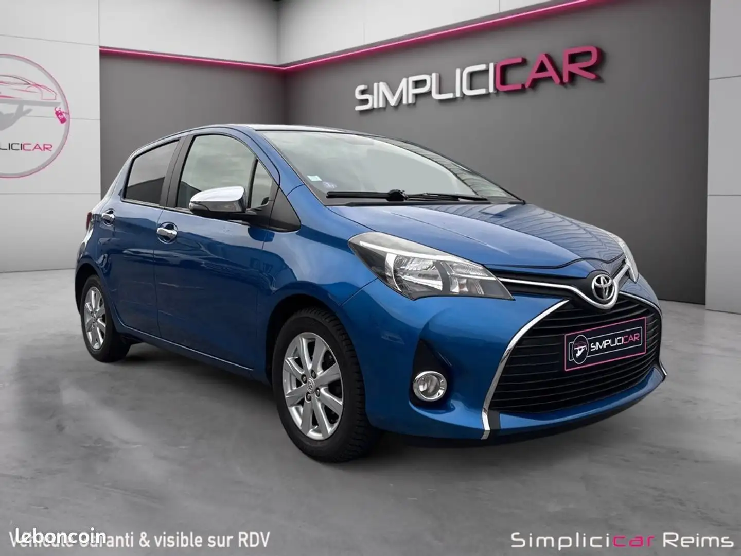 Toyota Yaris 69 ch VVT-i France Garantie 12 mois Bleu - 1