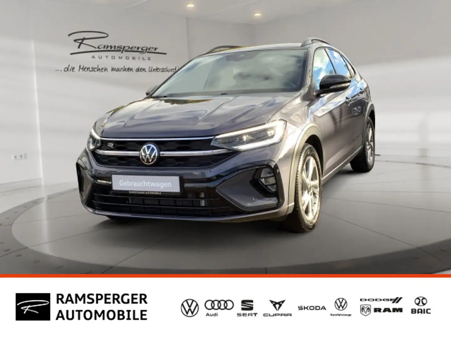 Volkswagen Taigo 1.5 TSI DSG R-Line AHK ACC Matrix Navi Kam Gris - 1