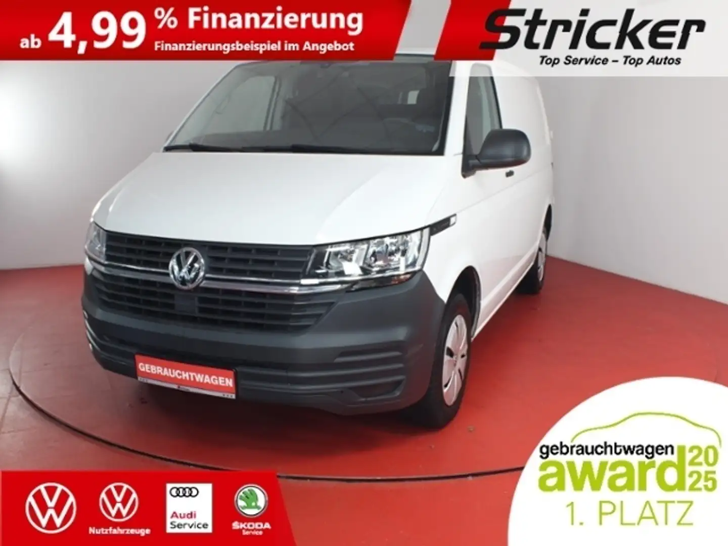 Volkswagen T6 Transporter Kasten 2.0TDI 291,-ohne Anzahlung DAB+ PDC Bílá - 1