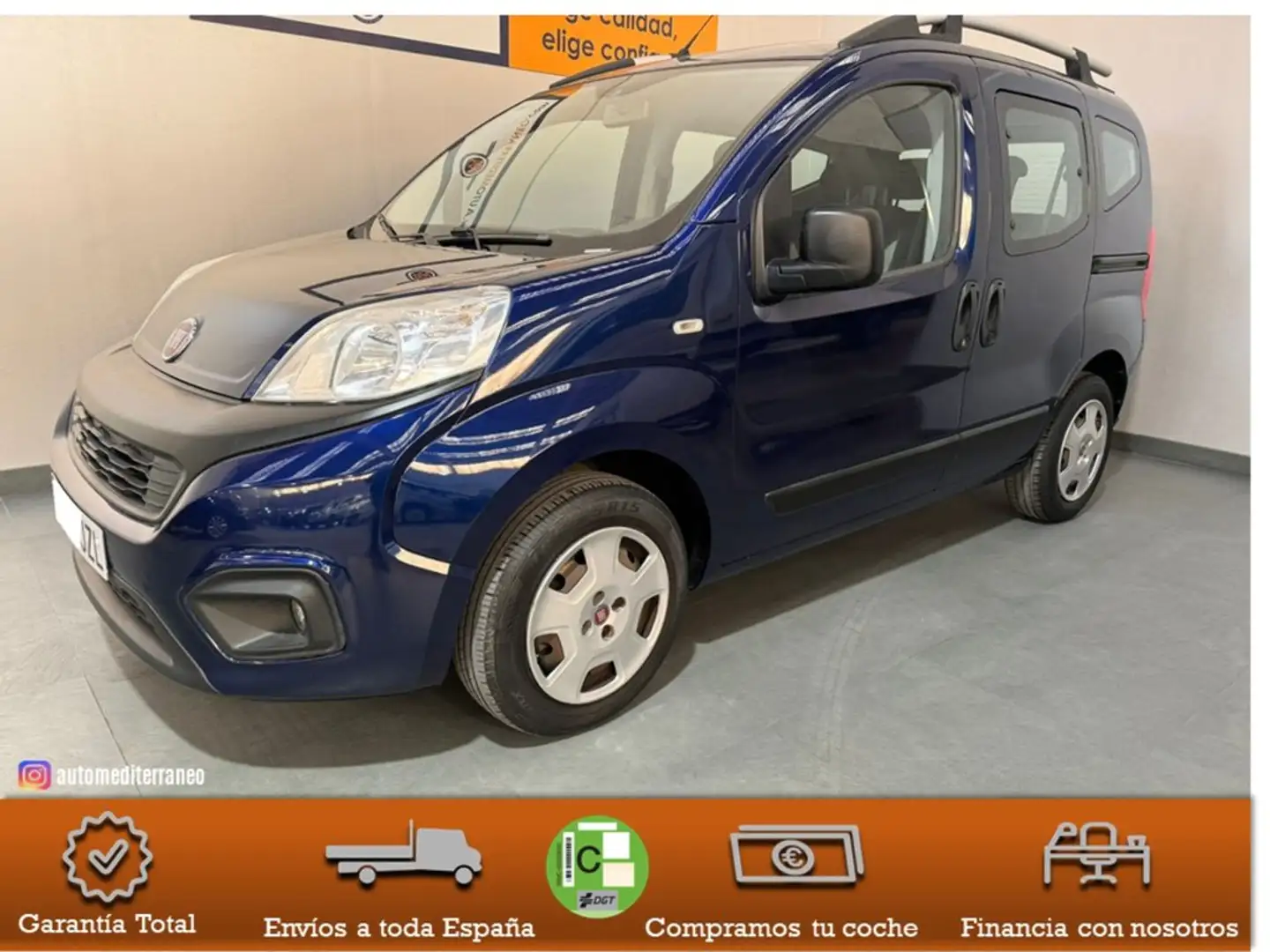 Fiat Qubo Lounge 1.3 Multijet 70kW (95CV) Bleu - 1