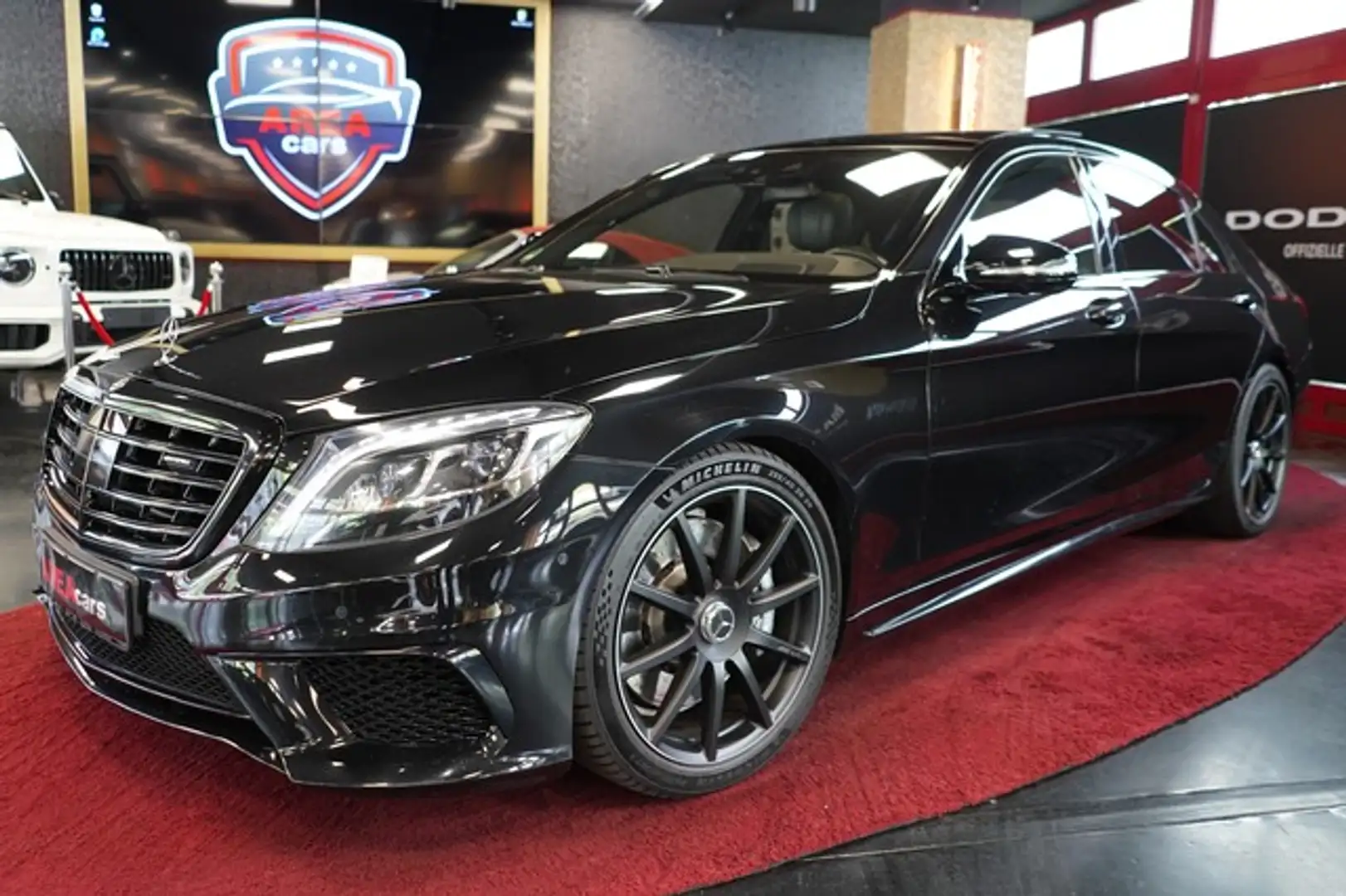 Mercedes-Benz S 63 AMG 4M LANG FULL NIGHTVIS HUD PANO BURM Noir - 1
