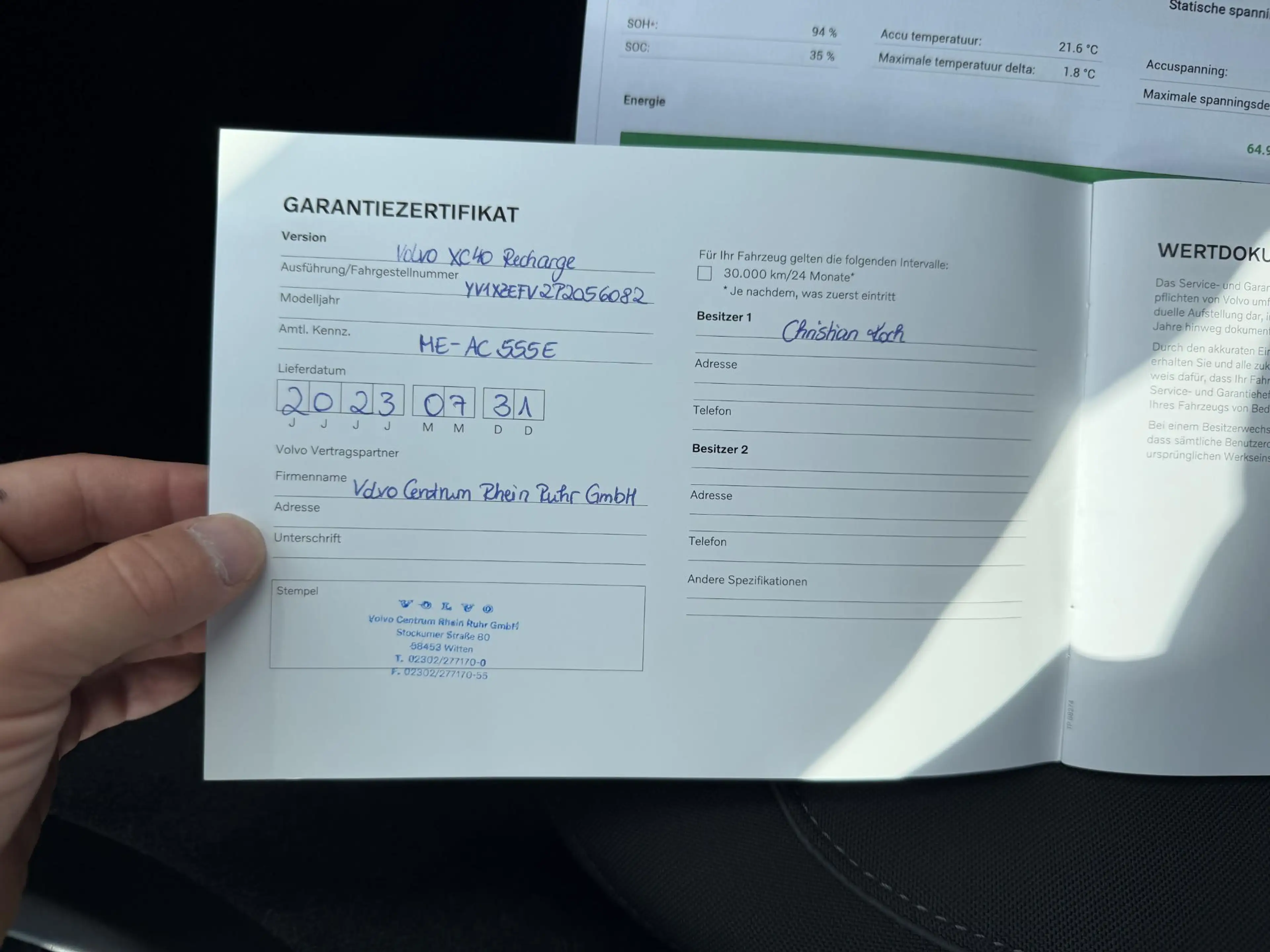 Volvo XC40 Recharge Core SOH 94%| VOLVO DEALER ONDERHOUDEN| A — photo 12
