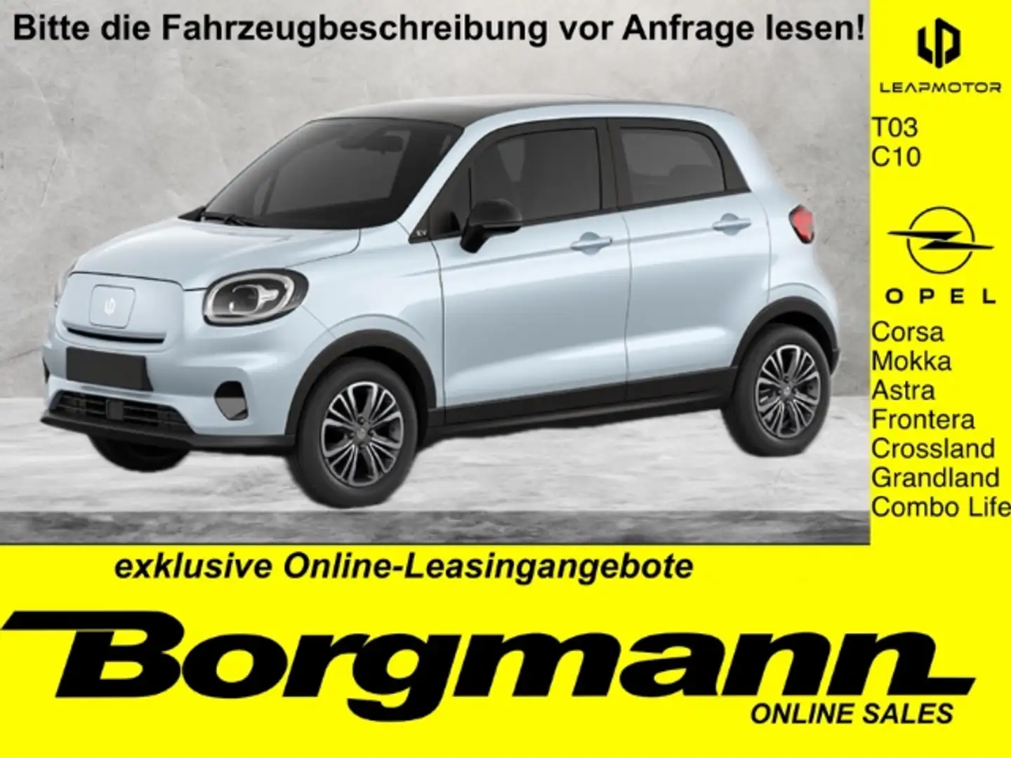 Leapmotor T03 DESIGN - KAMERA - NAVI - PANORAMA - KLIMA Bleu - 2