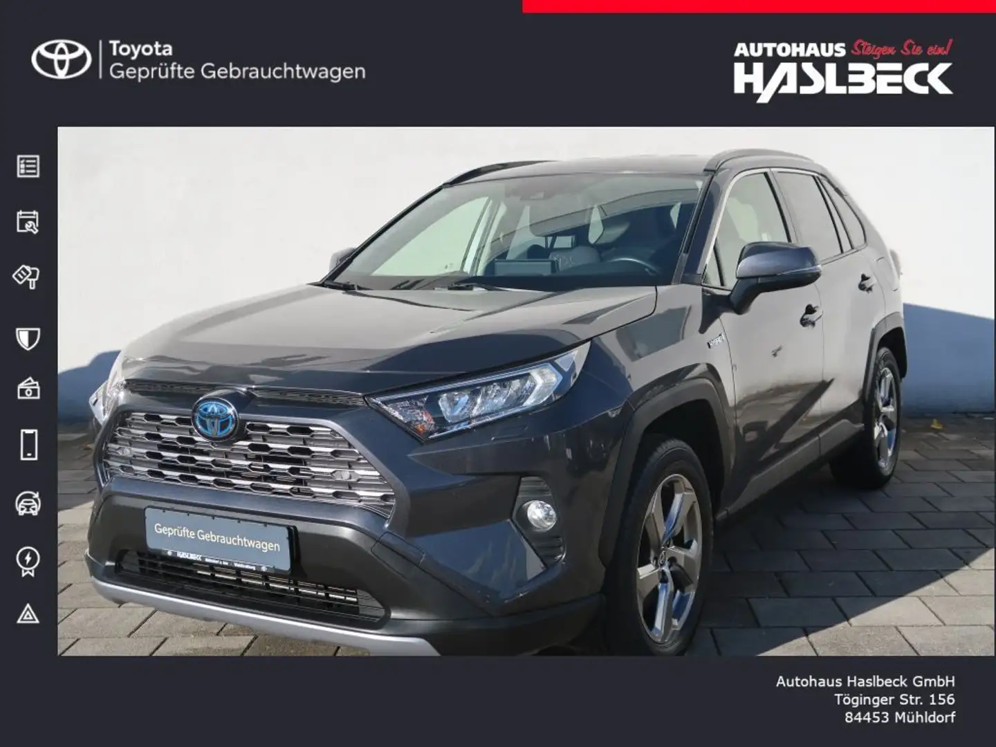 Toyota RAV 4 2.5 4x2 Hybrid Team Deutschland+Technik Paket Grigio - 1